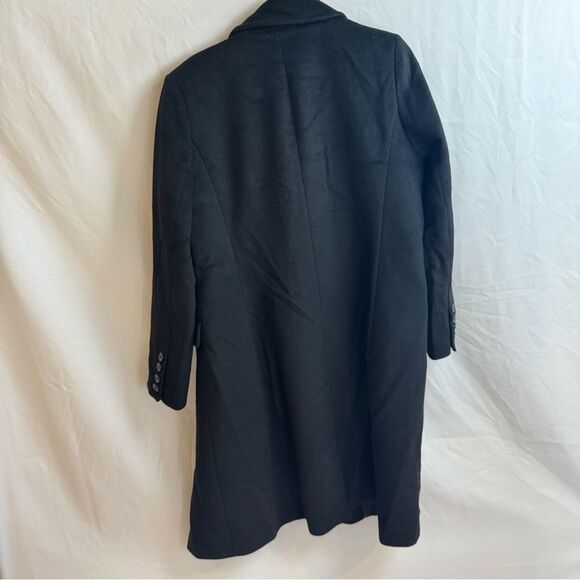 Lauren Ralph Lauren Double Breasted Wool Blend Black Coat Women’s Size 14 - Picture 10 of 10